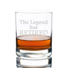 Brayden Studio Sigler The Legend Has Retired Rocks 10 oz. Glass Every Day Glass BYST7361
